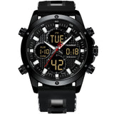 Mens Watches Top Brand Luxury Chronograph Gold Men Watch Quatz Digital Led Sport Watch Men Male Clock Man Waterproof Wristwatch